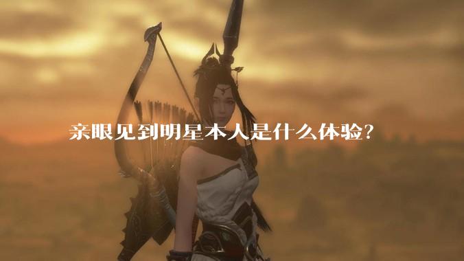 亲眼见到明星本人是什么体验？