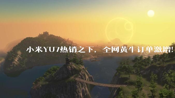 小米YU7热销之下，全网黄牛订单激增！ 小米是否已现泡泡玛特的Labubu式金融套利模型？