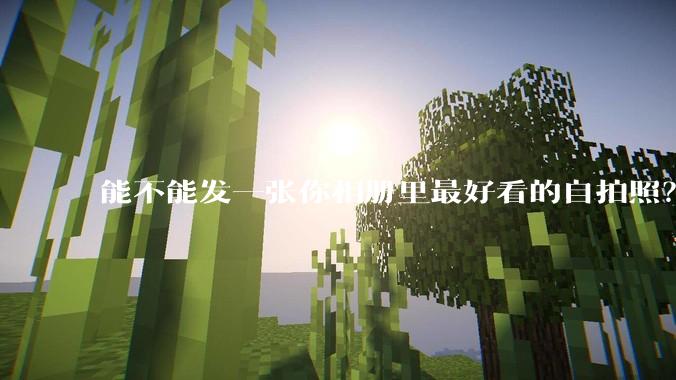 能不能发一张你相册里最好看的自拍照？