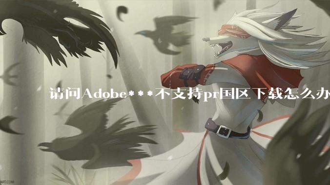 请问Adobe***不支持pr国区下载怎么办？
