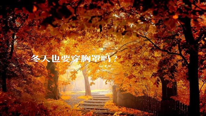 冬天也要穿胸罩吗?