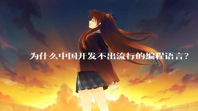 为什么中国开发不出流行的编程语言？